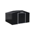 金属仓库小屋 - 储藏园艺工具和设备 - 钢材 - 150 x 120 x 100